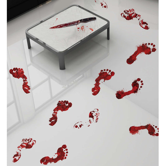 Adhesive Bloody Footprints