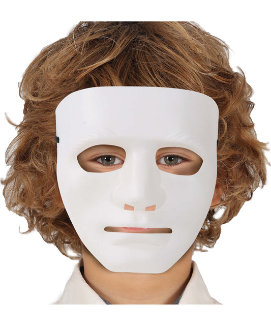 Child White PVC Mask