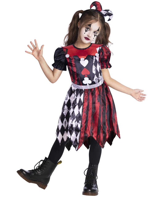 Red Jester Girl Costume