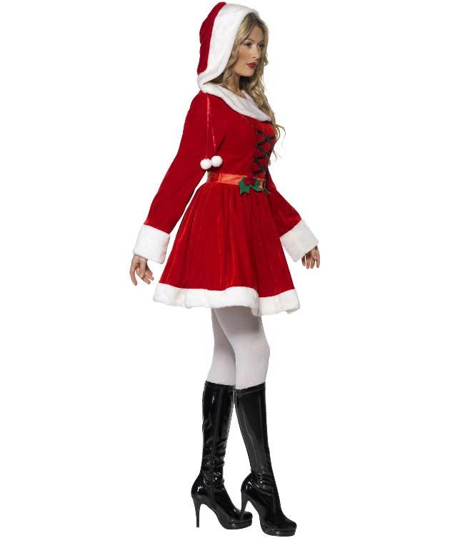 Miss Santa with Hood Costume