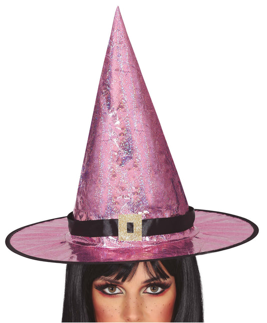 Pink Sparkle Witch Hat