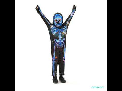 Neon Skeleton Boy Sustainable Costume