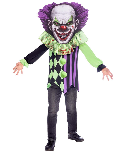 Scary Clown Big Head Costume