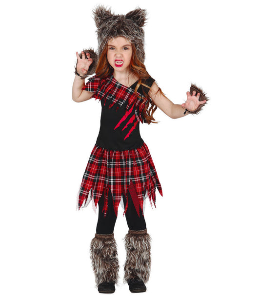 Tartan Wolf Girl Costume