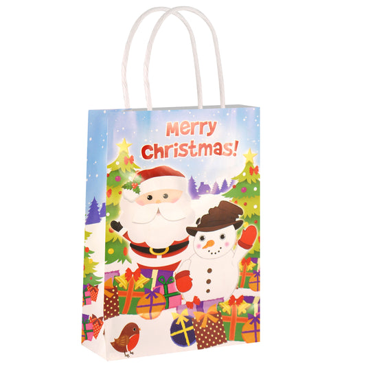 Christmas Paper Party Bags, Pack of 24