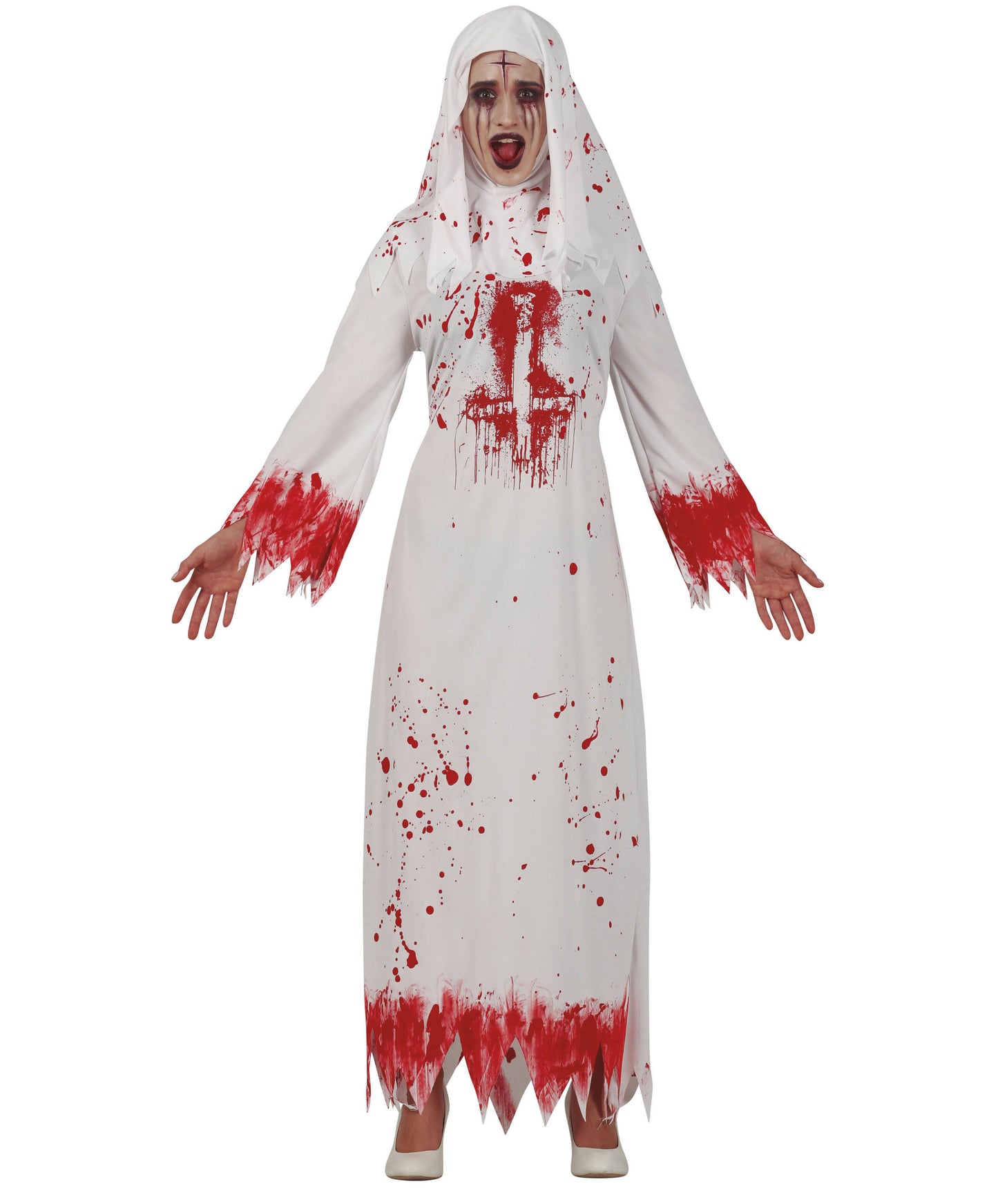 White Zombie Nun Costume