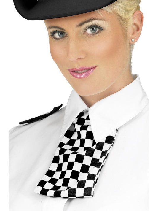 Ladies Police Womans Costume Kit includes white collar, police scarf and epaulettes