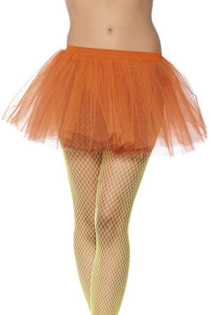 Tutu Underskirt. Neon Orange, 4 Layers. 30cm Long. Will fit waist size up to 86cm (34inches)