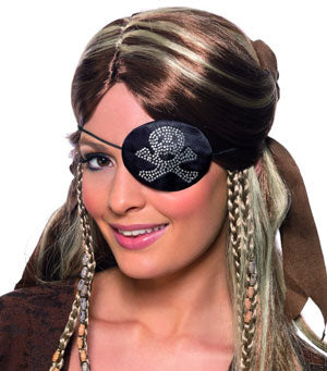 Pirate Eyepatch with diamonte motif.