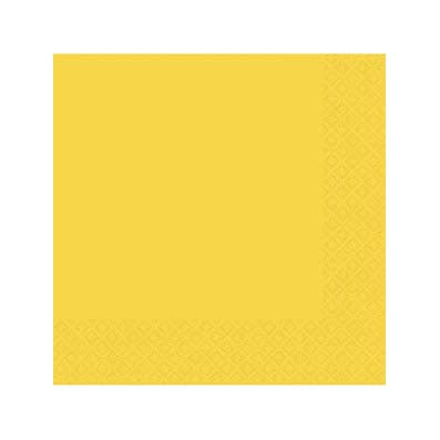 Yellow Beverage Napkins, Pack of 20