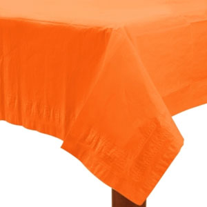 Orange Peel Rectangular Paper Tablecover 137cm * 274cm. Absorbent tissue surface with waterproof plastic back.