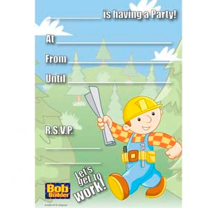 Bob the Builder Invitation Pad