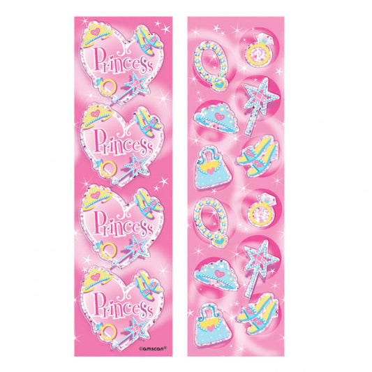 Princess Sticker Strips in two assorted designs.