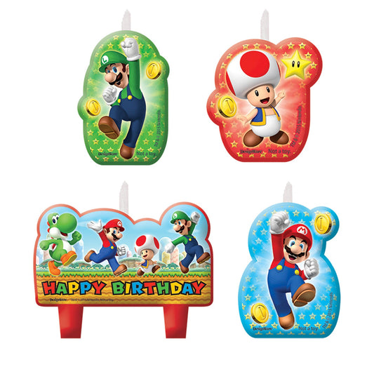 Super Mario Happy Birthday Candles
