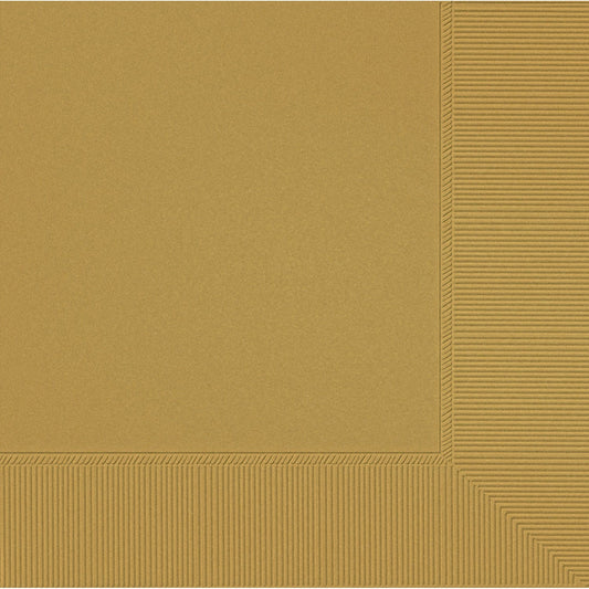 Gold Luncheon Napkins 33cm 2ply