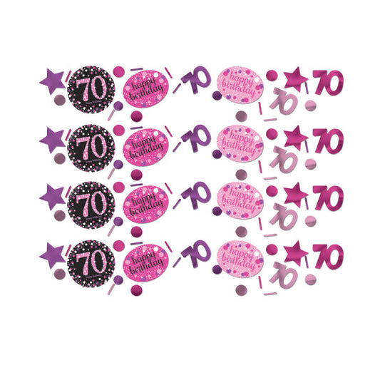 Pink Celebration 70th Confetti