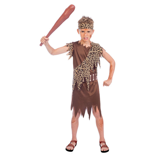 Child Cave Boy Costume includes robe| belt and headpiece