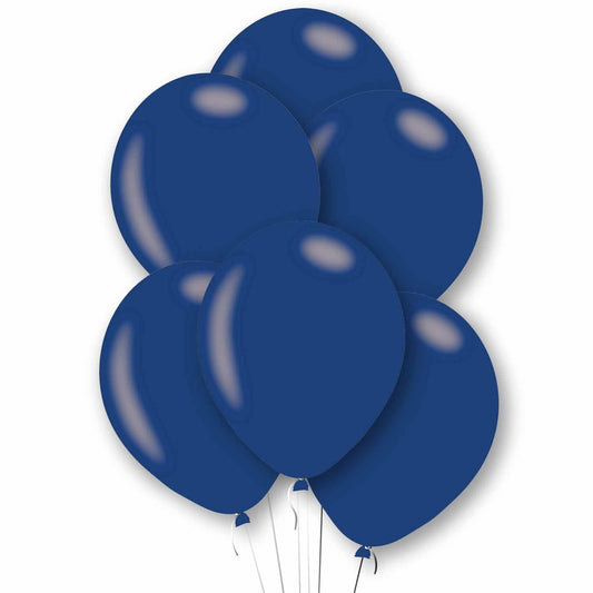 11 inch Royal Blue Latex Balloons, Pack of 6
