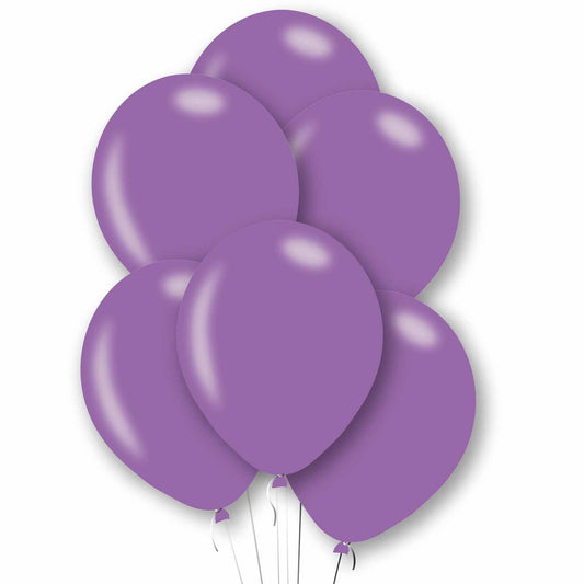 11 inch Purple Latex Balloons, Pack of 6