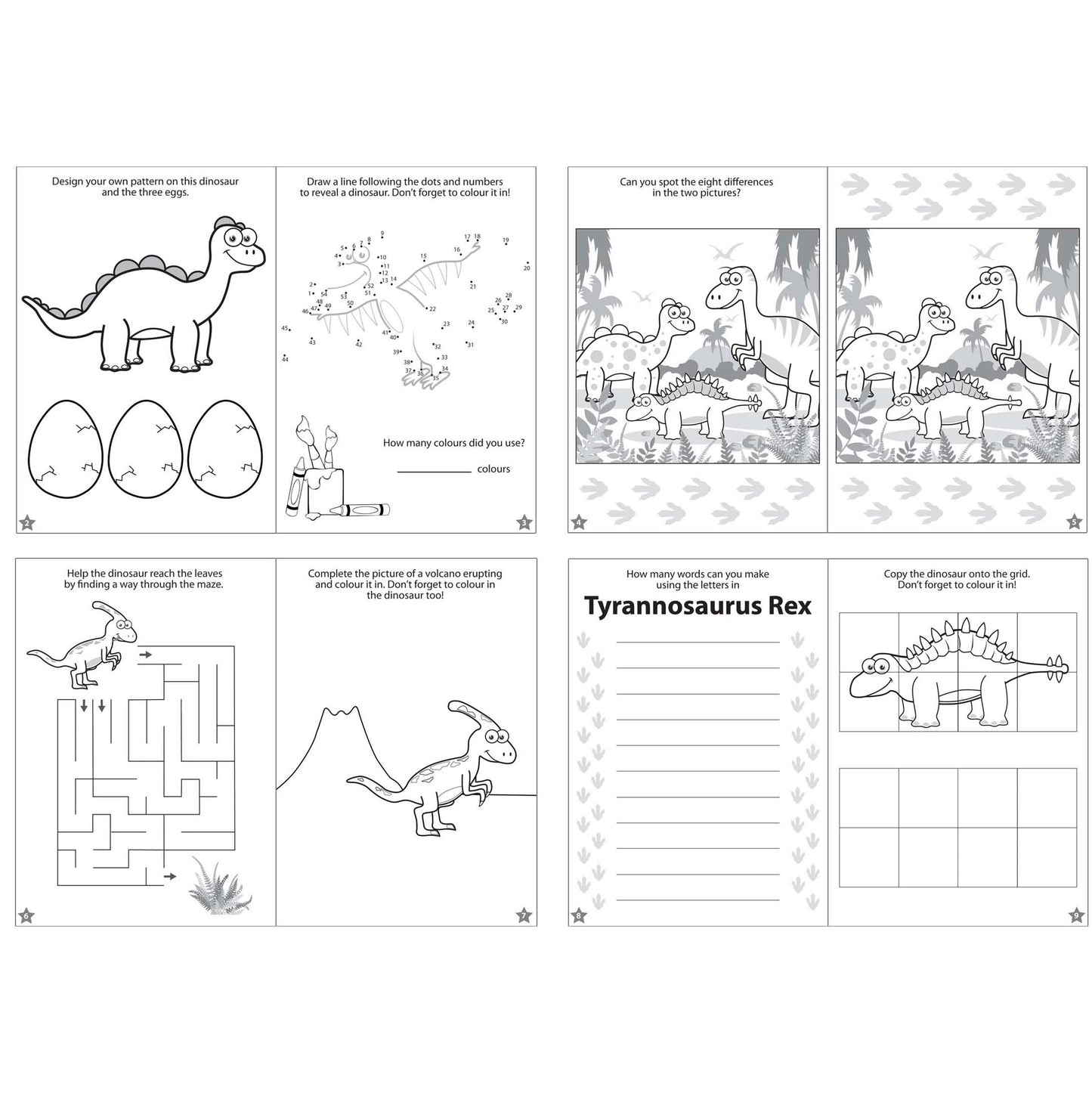 Dinosaur Puzzle Fun Book