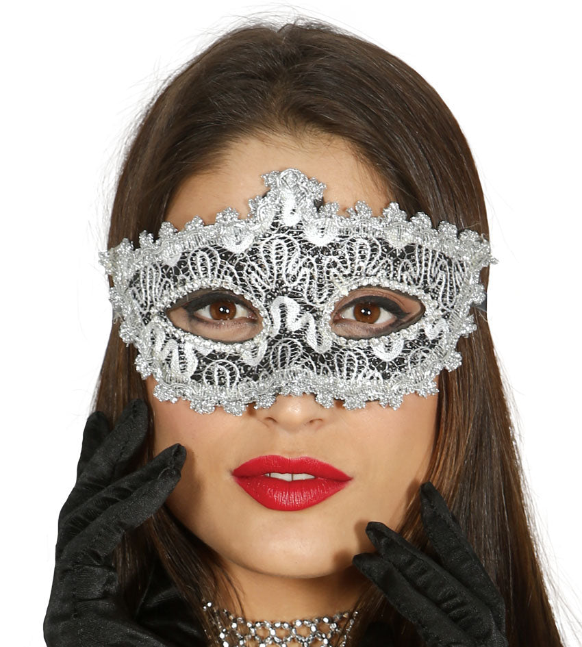 Silver Decorated Mask