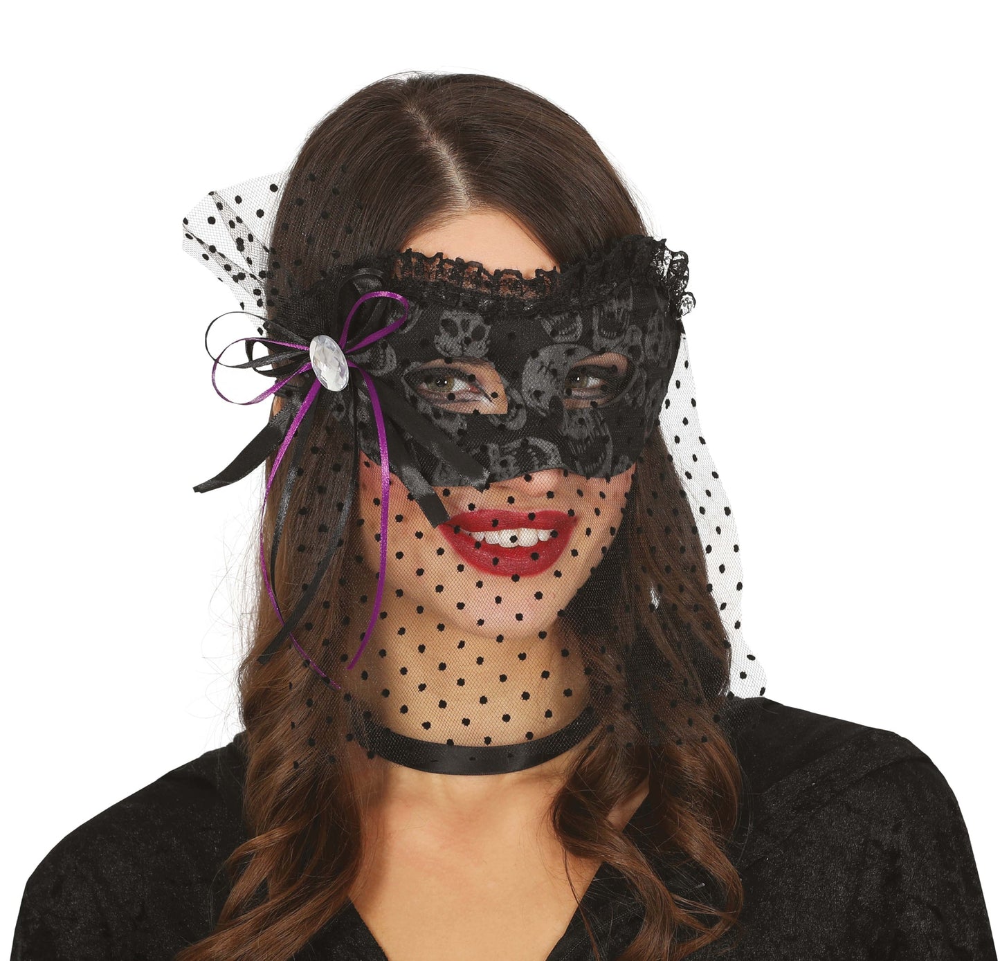 Black Mask with Veil