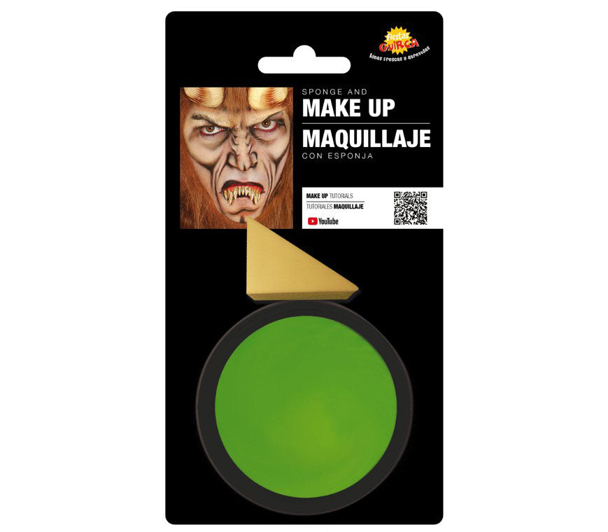 Light Green Facepaint with Sponge 9g (5ml)