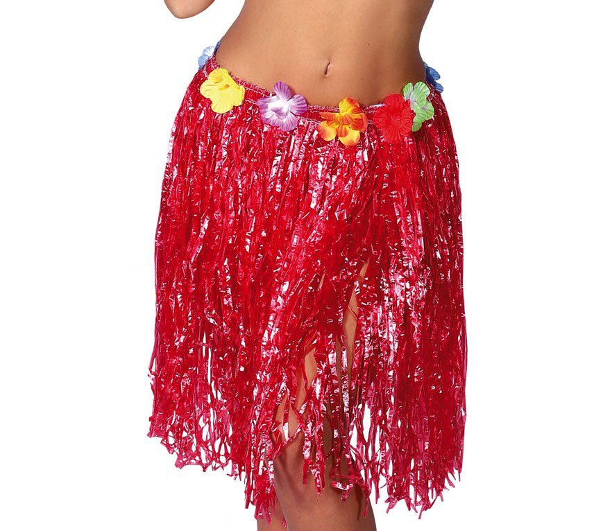 50cm Hawaiian Skirt, Red