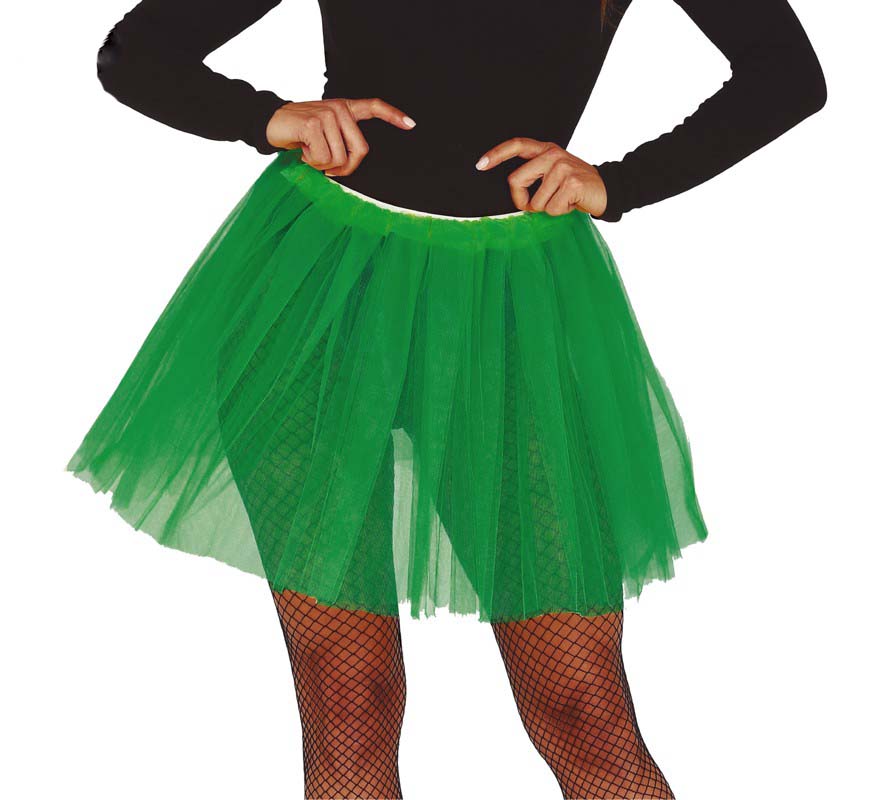 Ladies Dark Green Tutu 40cm drop| 2 layers Elasticated waist fits up to 100cm (39 inches)