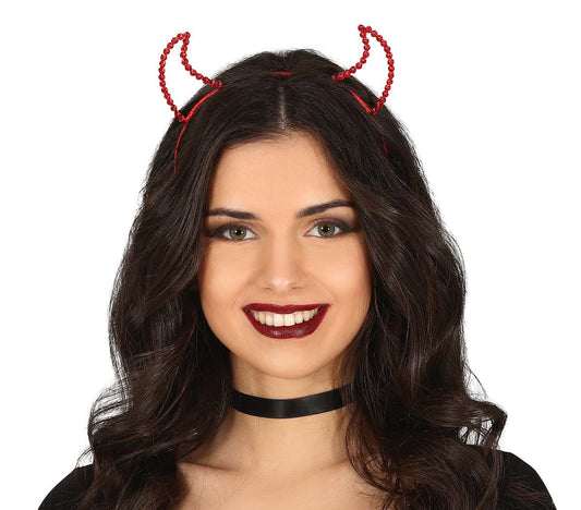 Demon Gems Headband, Red