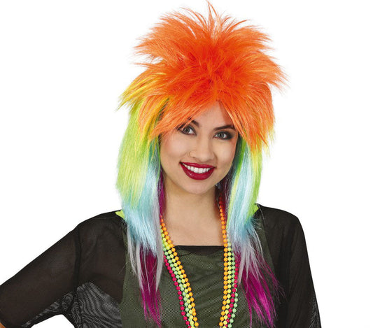 Multicolour Rock Wig