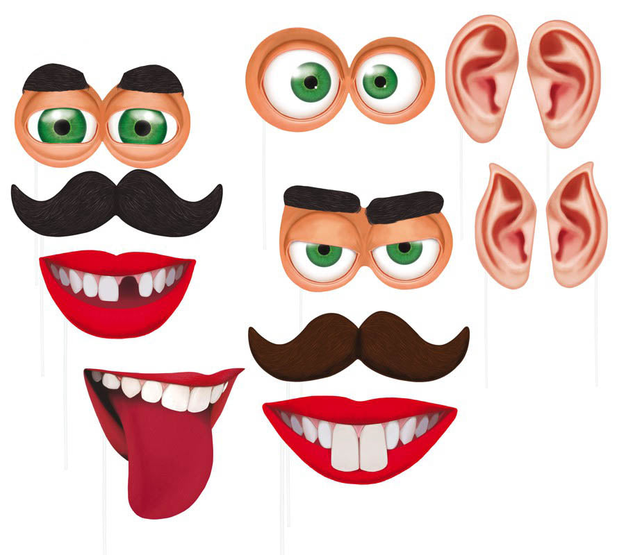 Funny Face Party Photo Props
