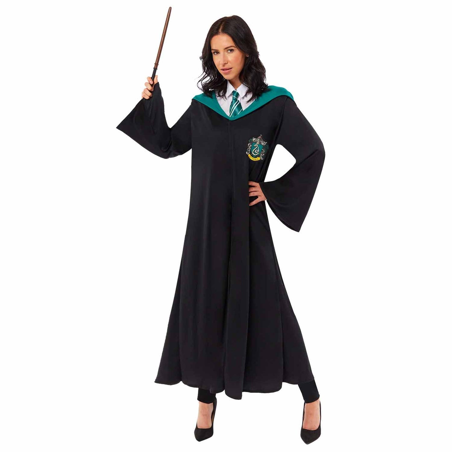 Adult Slytherin Robe and Wand