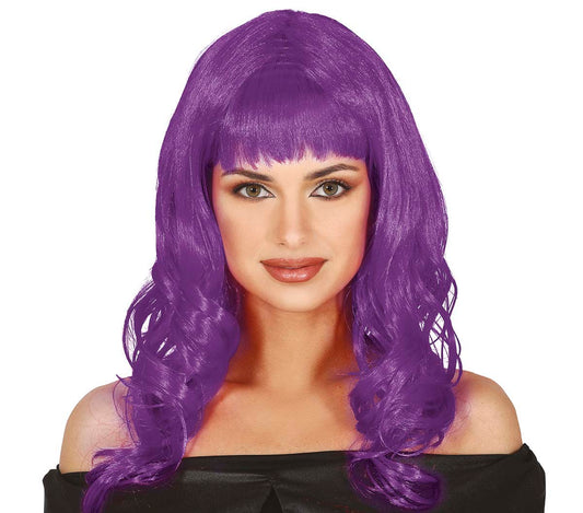 Long Purple Mane Wig
