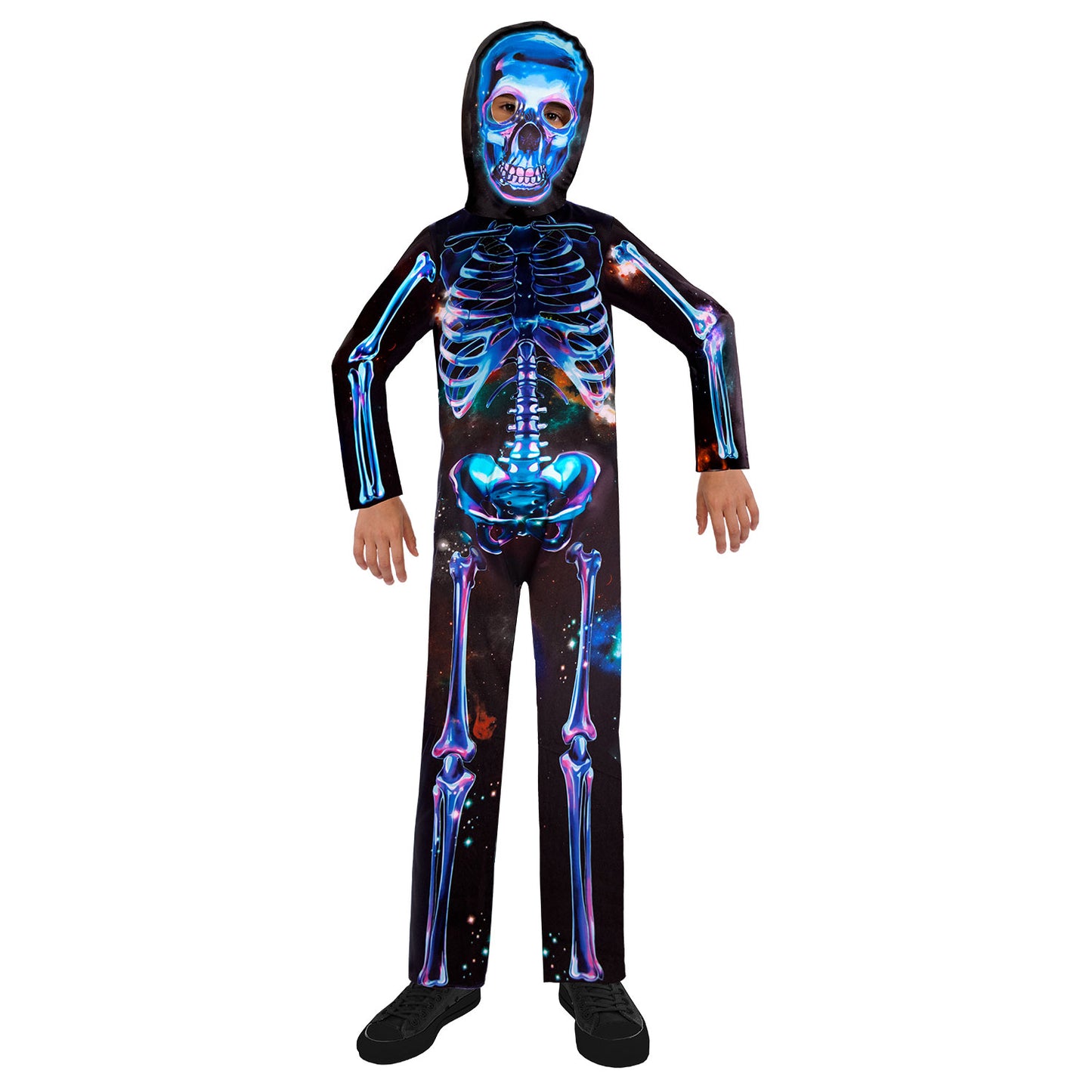 Neon Skeleton Boy Sustainable Costume