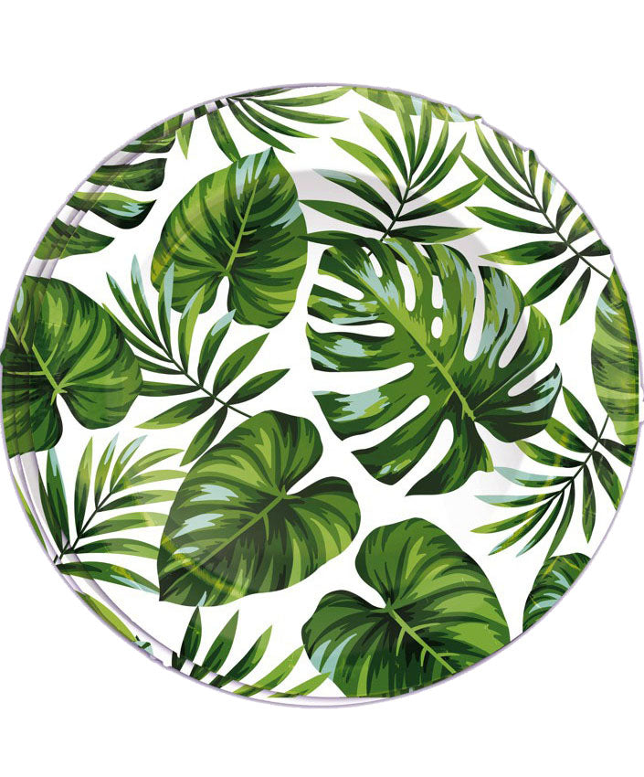 Palm Leaf Paper Plates, 23cm, Pack of 6