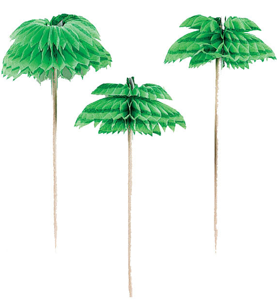 Palm Tree Picks, Pack of 12