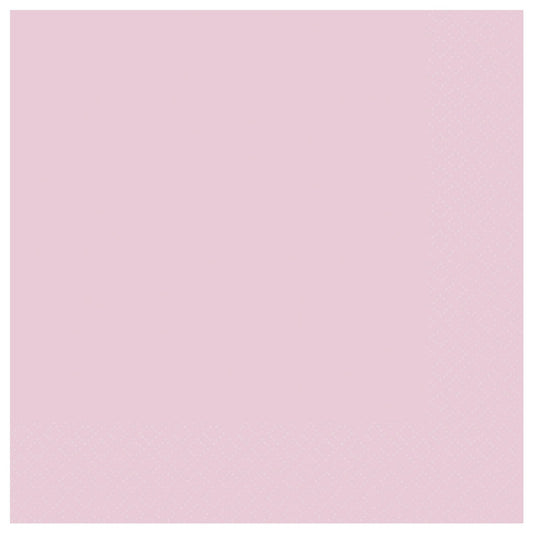 Marshmallow Pink Lunch Napkins, Pack of 20