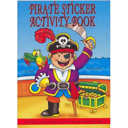 Pirate Sticker Books, Pack of 24