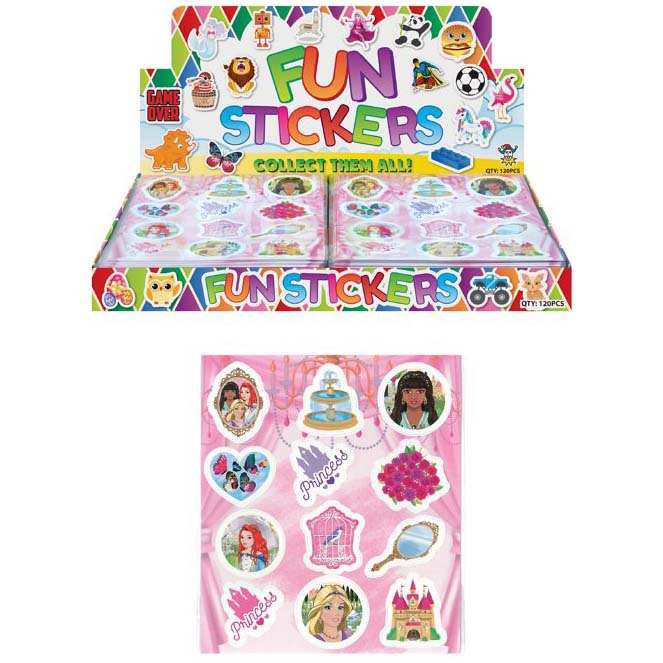 Princess Stickers, Qty 120 sheets