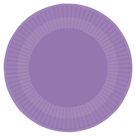 Purple Paper Plates, 23cm, Pack of 8