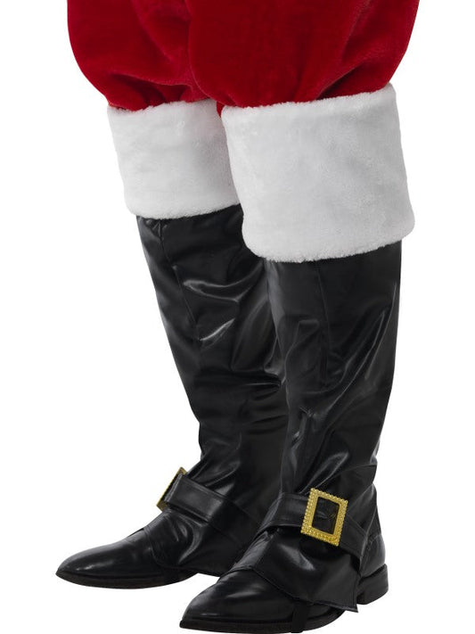 Deluxe Santa Boot Covers With Fur Tops