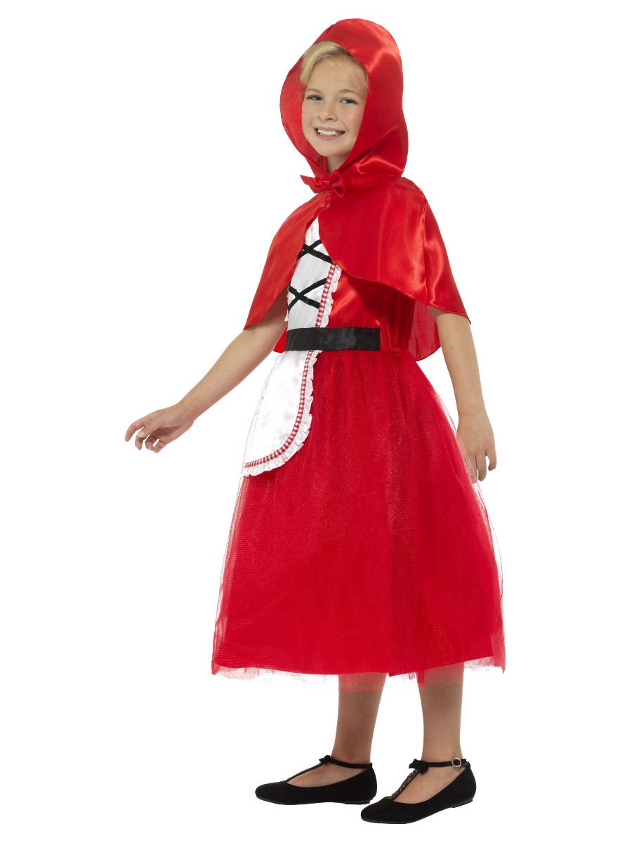 Child Deluxe Red Riding Hood Costume includes dress and capelet with hood