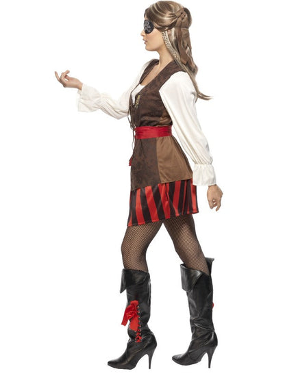 Pirate Ships Lady Mate Costume includes dress, scarf and belt