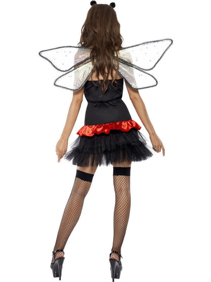 Reversible Bumble Bee / Lady Bug Costume includes, dress, wings and headpiece