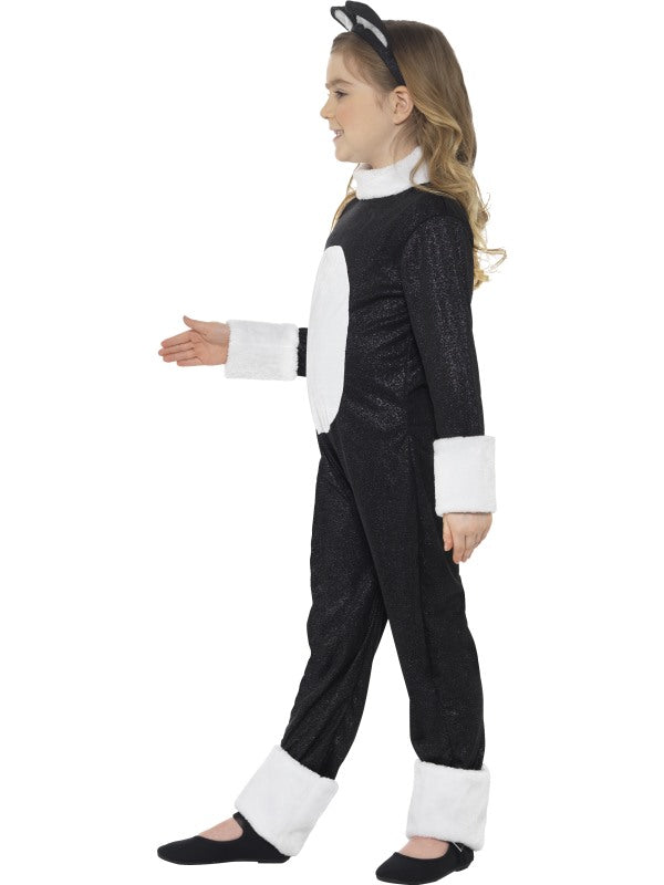 Cool Cat Child Fancy Dress Costume includes jumpsuit with tail and headpiece