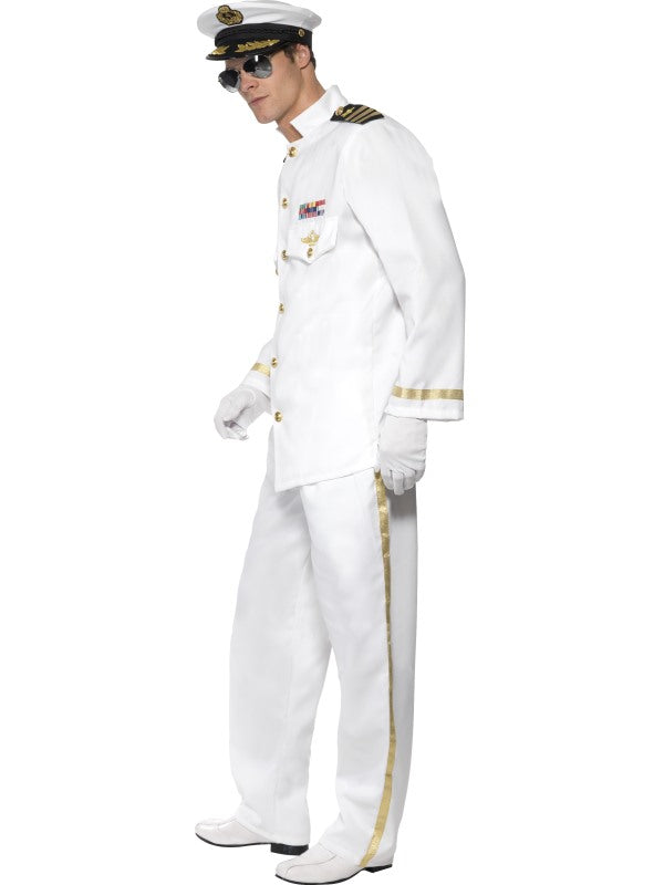 Deluxe Captain Fancy Dress Costume includes jacket| trousers| cap and gloves