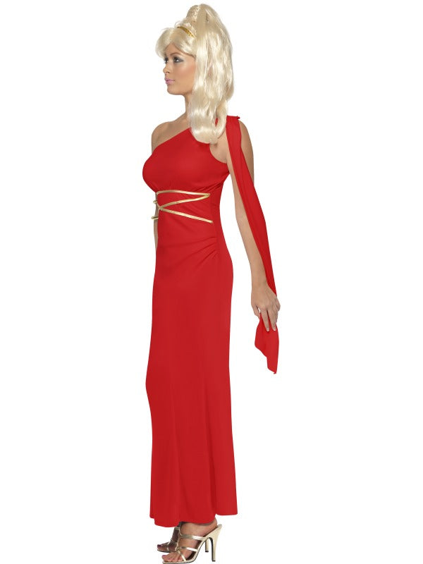 Ladies Aphrodite Fancy Dress Costume includes dress and headpiece