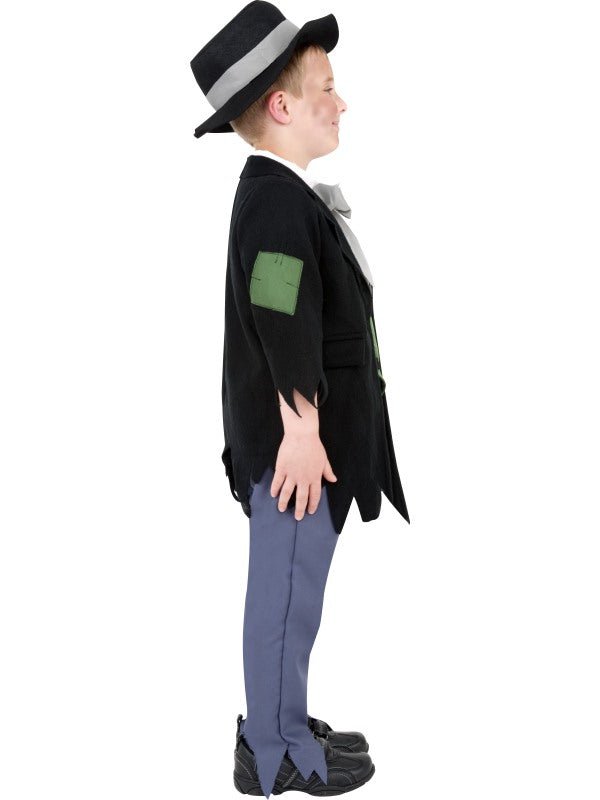 Dress up as the artful Dodger in this Dodgy Victorian Boy Fancy Dress Costume. Includes top, trousers and hat
