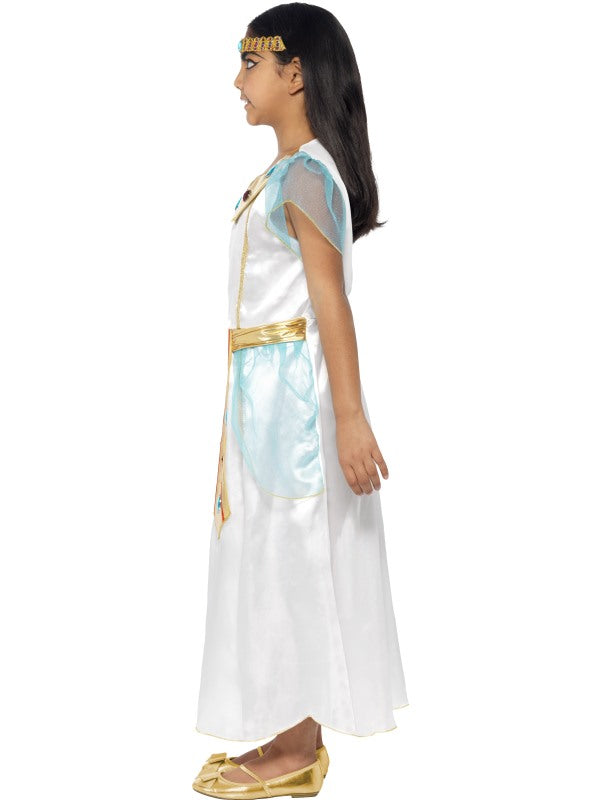 Child Deluxe Cleopatra Girl Fancy Dress Costume includes dress and headpiece
